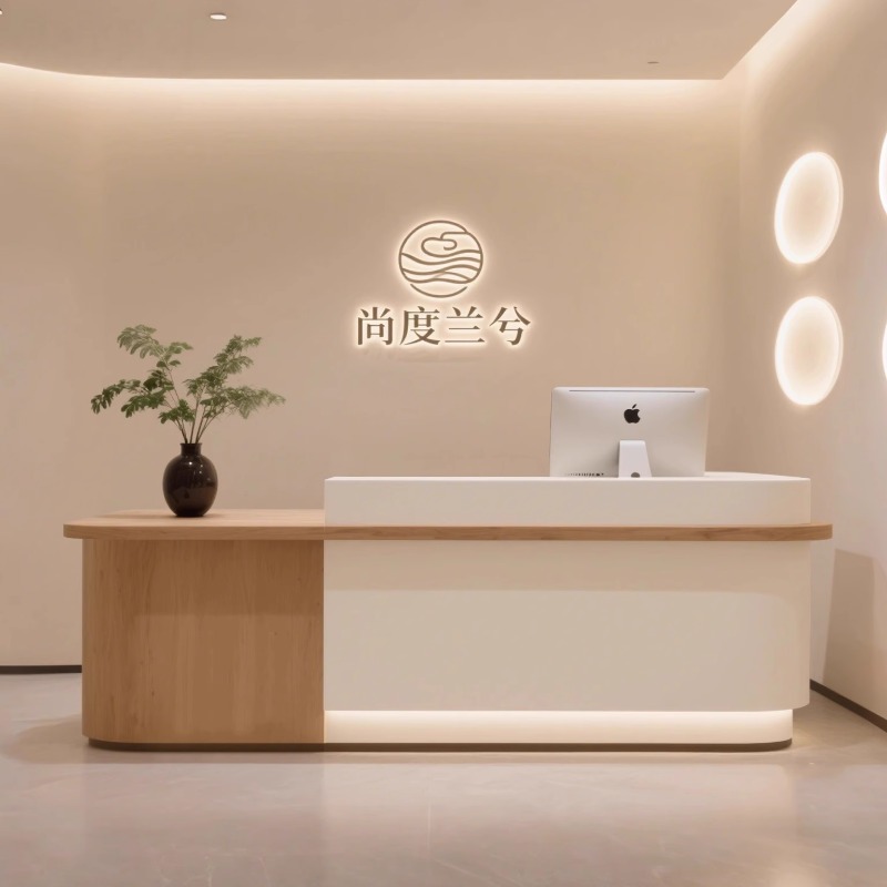 Home Office Tienda - เคาน์เตอร์โปรโมชั่น เคาน์เตอร์ต้อนรับ บริการคุณภาพ จุดให้บริการลูกค้า เคาน์เตอร์ต้อนรับ ดีไซน์เคาน์เตอร์หน้าร้าน