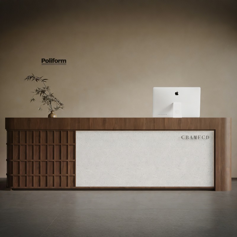 Home Office Tienda - โต๊ะต้อนรับทันสมัยหรูหรา ดีไซน์เนอร์แฟชั่นตกแต่งภายใน โต๊ะต้อนรับสไตล์ยุโรปขนาดใหญ่ ราคาถูก มอสตราโดร เด