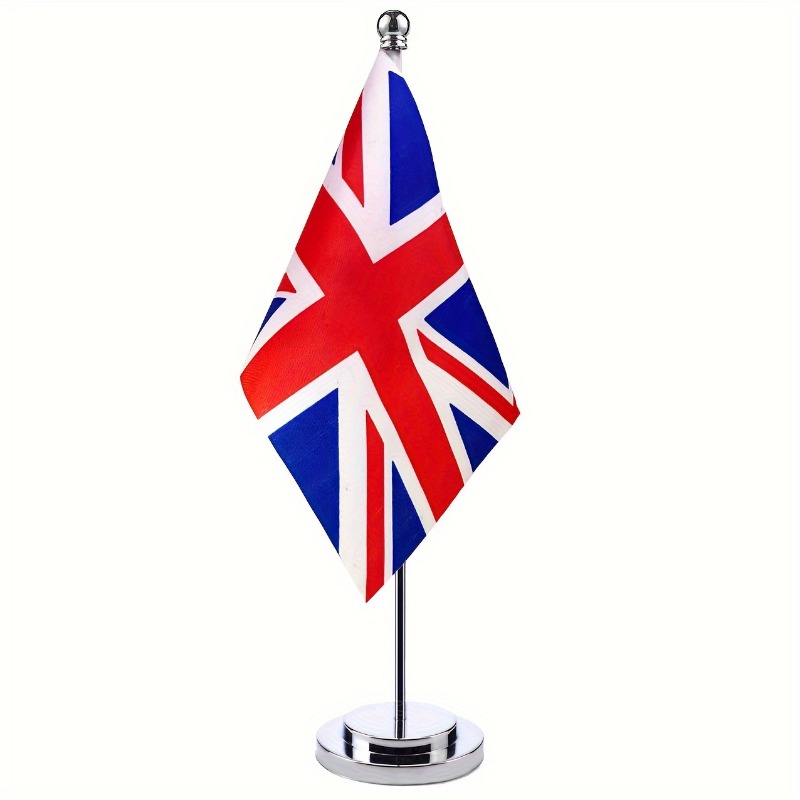 Home Office British - 1 PC โพลีเอสเตอร์ทนทานอังกฤษ UK ตารางธงโต๊ะ-เหมาะสําหรับ Office