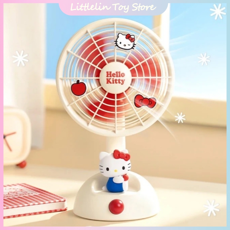 Home Office Jobs - พัดลมตั้งโต๊ะ Hello Kitty ของแท้จาก Martube พัดลมพกพาแบบ