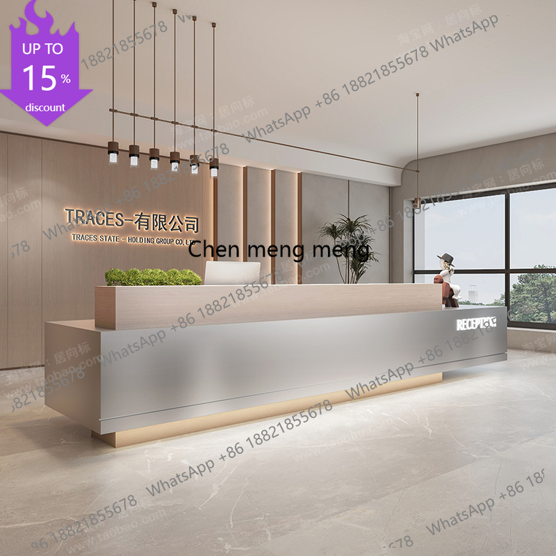 Home Office Tienda - โต๊ะรับรองแขกสำนักงาน G153 โต๊ะบริการกาแฟ โต๊ะเคาน์เตอร์ทันสมัย โต๊ะรับรองแขกเชิงพาณิชย์ ดีไซน์อุตสาหกรรม