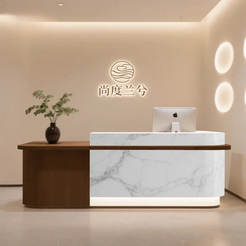 Home Office Tienda - เคาน์เตอร์ประชาสัมพันธ์บ้านหรูหรา โต๊ะต้อนรับ บริการคุณภาพ โต๊ะสำหรับลูกค้า ดีไซน์สวยงาม เฟอร์นิเจอร์ร้านค้า