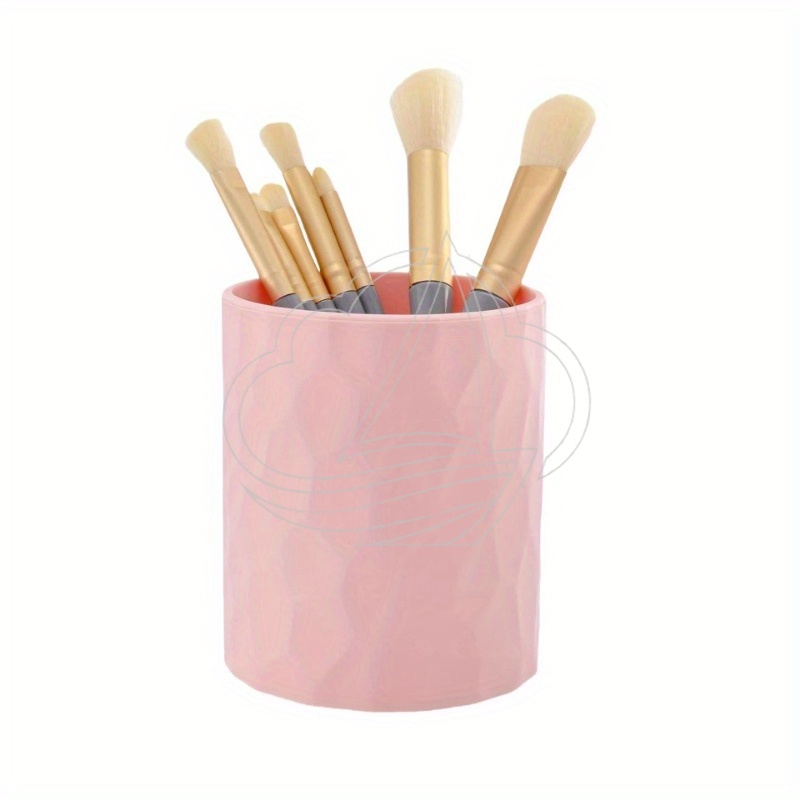 Pen Holder Organizer - ที่ใส่ปากกาซิลิโคนสีขาว ออแกไนเซอร์ตั้งโต๊ะ กล่องเก็บของอเนกประสงค์สำหรับนักเรียน ชุดเครื่องสำอางบนโต๊ะ