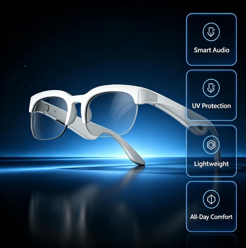 Webcam Hd 1080P - แว่นตาแปลภาษา AI แบบเรียลไทม์ รุ่น 2026 XG89