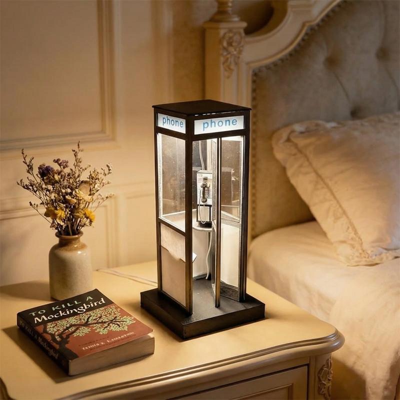 โคมไฟตั้งโต๊ะสไตล์วินเทจทรงโทร - Home Office British บทวิจารณ์และราคา
