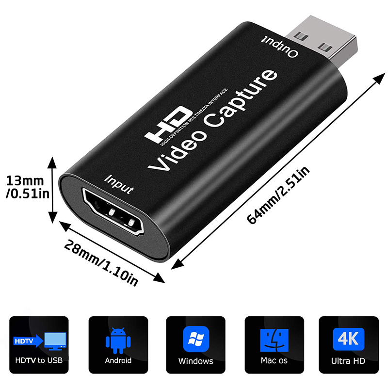 USB 2.0 Video Capture Card HD  - Webcam Hd 1080P บทวิจารณ์และราคา