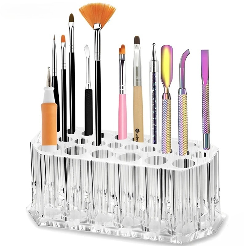 ที่ใส่ปากกาสำหรับทำเล็บ 26 ช่อ - Pen Holder Organizer บทวิจารณ์และราคา