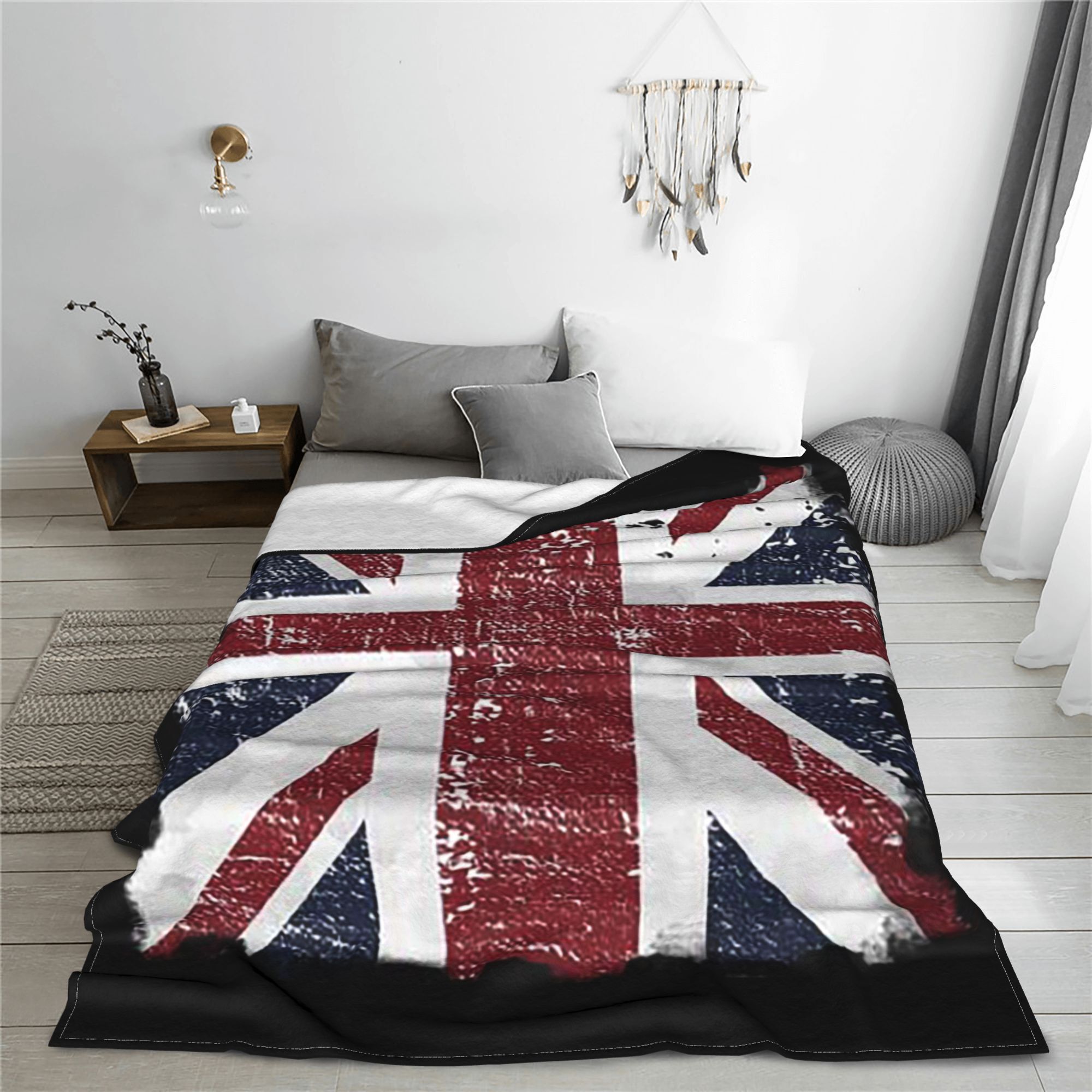 ธงชาติอังกฤษที่ตกแต่งแล้วสีดำส - Home Office British บทวิจารณ์และราคา