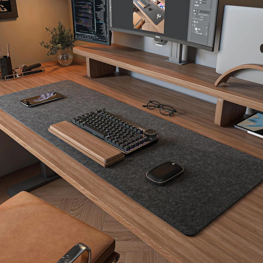 แผ่นรองโต๊ะทำงาน แผ่นรองคอมพิว - Home Office Keyboard And Mouse บทวิจารณ์และราคา