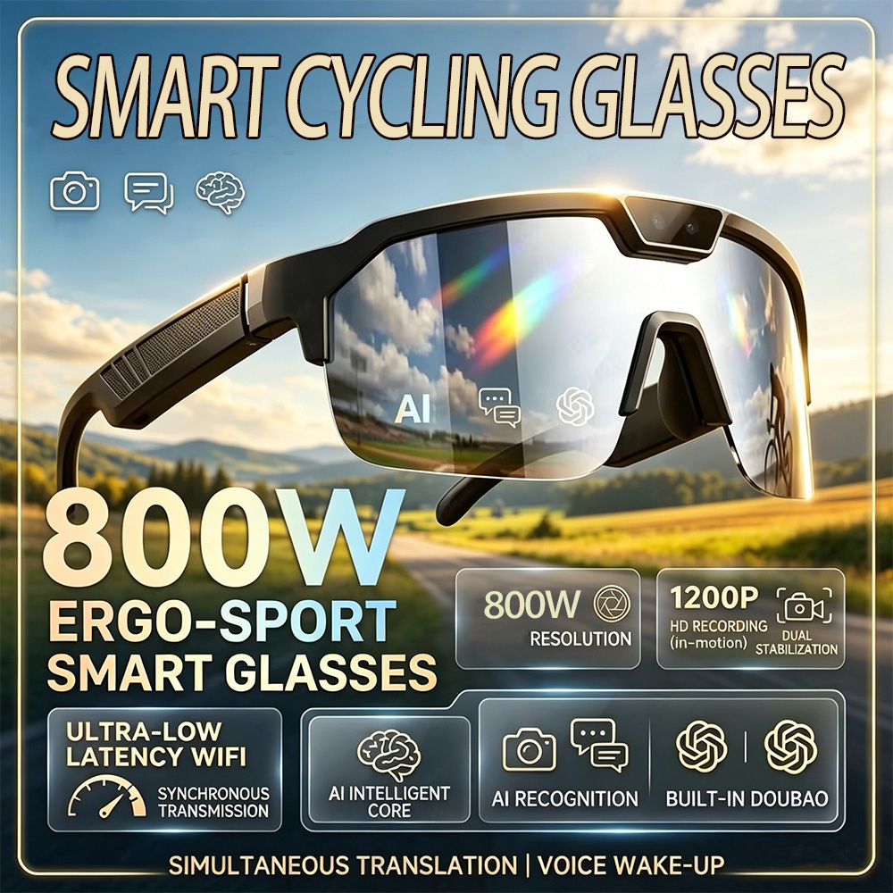แว่นตาปั่นจักรยานปี 2026 พร้อม - Webcam Hd 1080P บทวิจารณ์และราคา