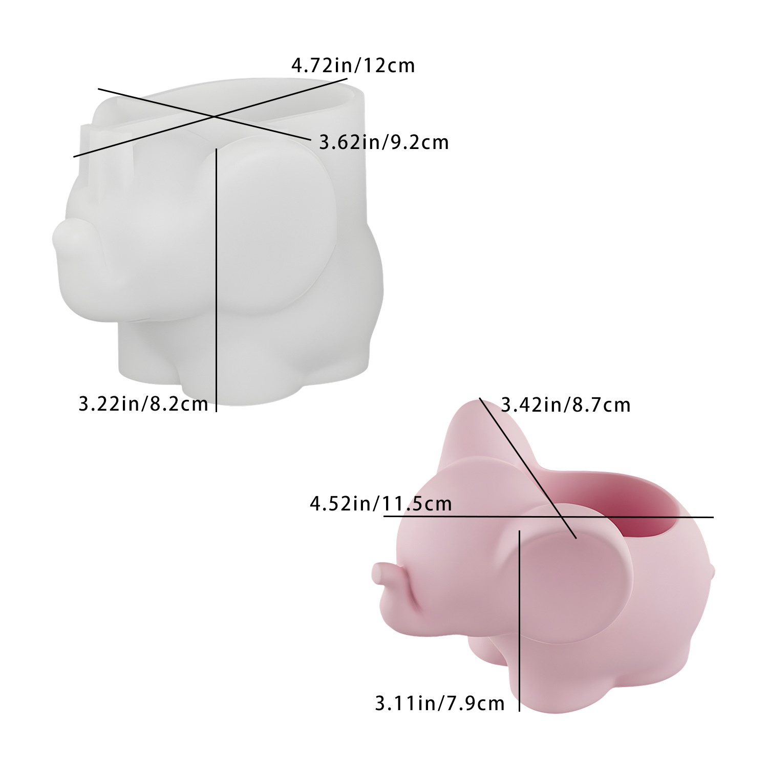 แม่พิมพ์เรซิ่นรูปช้าง DIY สำหร - Pen Holder Organizer บทวิจารณ์และราคา