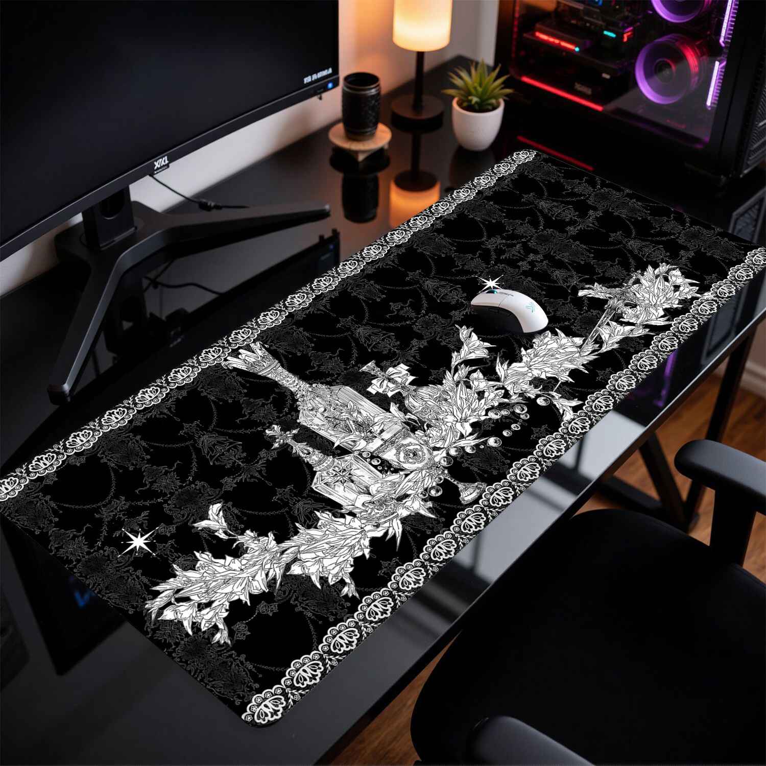แผ่นรองเมาส์ลายอาคารโกธิค Divi - Home Office Keyboard And Mouse บทวิจารณ์และราคา