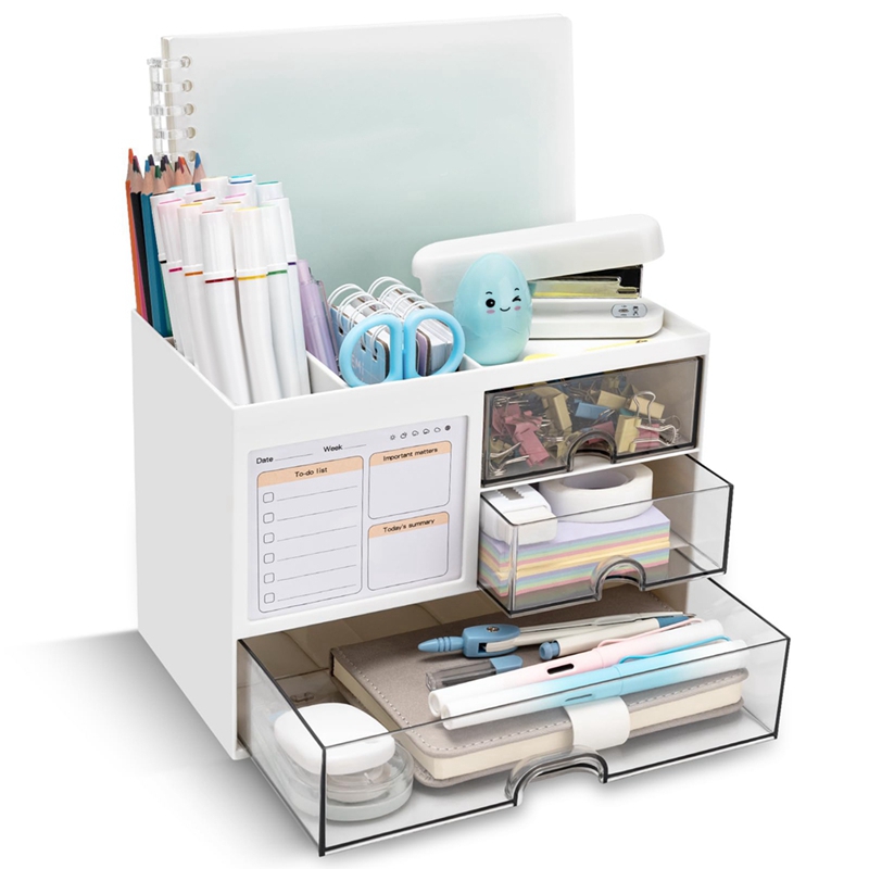 ที่จัดระเบียบโต๊ะทำงาน 3 ลิ้นช - Pen Holder Organizer บทวิจารณ์และราคา