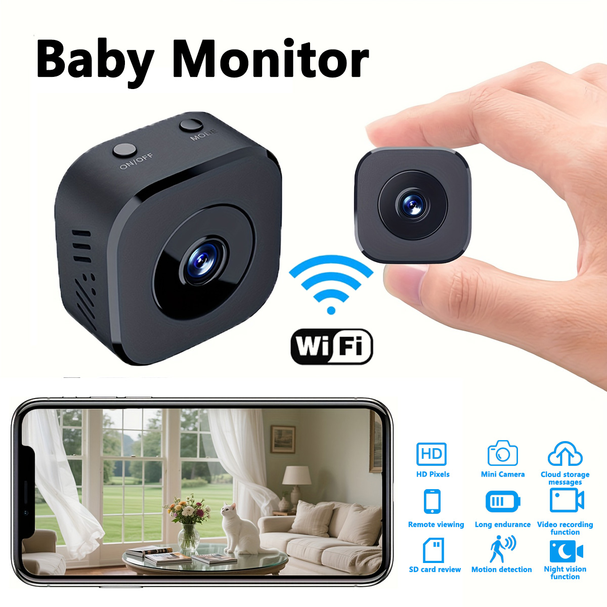 1080P HD Mini WiFi กล้องความปล - Webcam Hd 1080P บทวิจารณ์และราคา