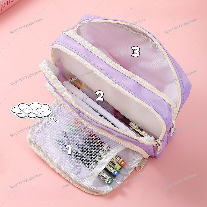 กระเป๋าใส่ดินสอผ้าแคนวาสขนาดให - Pen Holder Organizer บทวิจารณ์และราคา