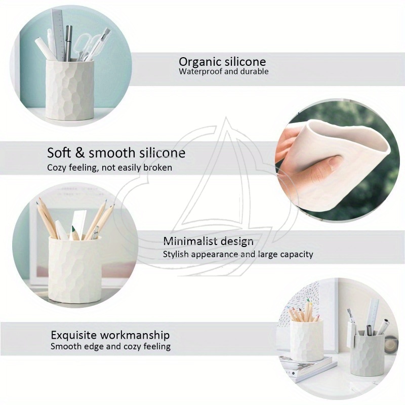 ที่ใส่ปากกาซิลิโคนสีขาว ออแกไน - Pen Holder Organizer บทวิจารณ์และราคา