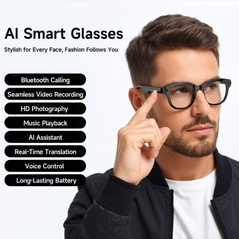 แว่นตาอัจฉริยะ FLAUNT AI กล้อง - Webcam Hd 1080P บทวิจารณ์และราคา