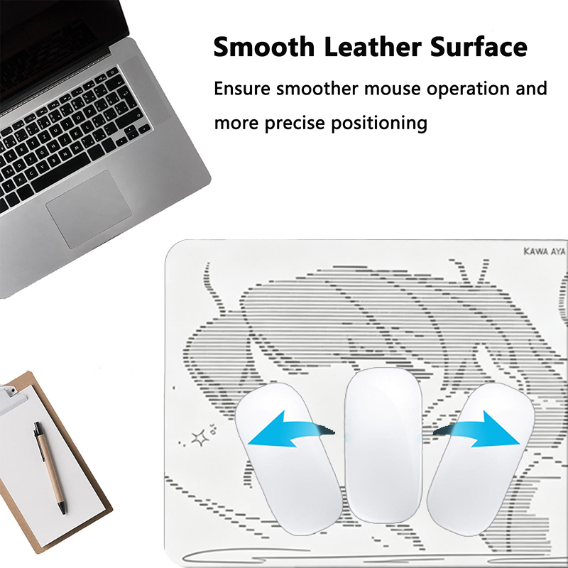 แผ่นรองเมาส์หนังลายการ์ตูนอนิเ - Home Office Keyboard And Mouse บทวิจารณ์และราคา